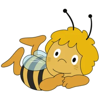 😗 2bac3213 Maya the Bee Biene Maja, Biene, Cartoon, Figur, animiert telegram sticker