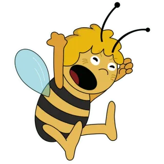 😤 8bd1d4c8 Maya the Bee Biene, Cartoon, Maya, animiert, Insekt telegram sticker
