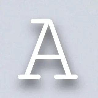 🍂 036fccba A 字母, 字母表, 排版, 简约 telegram sticker