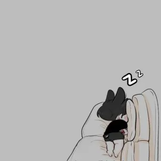 🍃 cc08d6f0 睡眠, 沙发, 睡觉, 动漫 telegram sticker