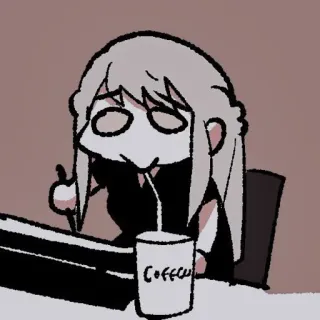 🪔 56546894 Coffee coffee, drink, cartoon, drawing, beverage, office whatsapp sticker