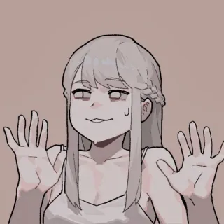 ⌛️ bb87a659 anime girl, anime, character, illustration, cartoon, woman whatsapp sticker