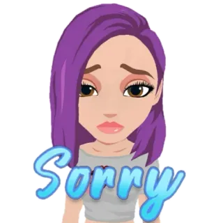 🥺 7357b1d9 Sorry przeprosiny, smutny, przykro mi, żal, wyrażenie, kreskówka telegram sticker