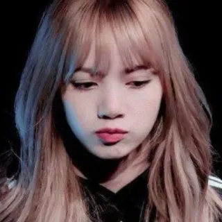 😔 8790b6a0 Lisa Лиса, Blackpink, певица, айдол, K-pop whatsapp sticker