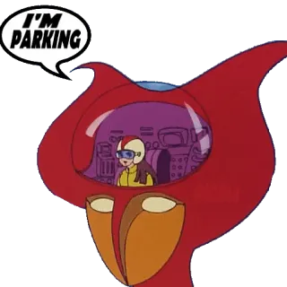 🅿️ 3946f52e I'M PARKING Parkir, Kendaraan, Kartun, Anime whatsapp sticker