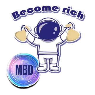 🤑 fbdb4b3a Become rich 钱, 财富, 宇航员, 加密货币, 投资, 金融 telegram sticker