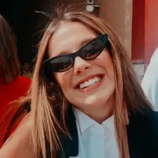 😂 9071b85b donna, occhiali da sole, sorriso, ritratto, persona, moda telegram sticker