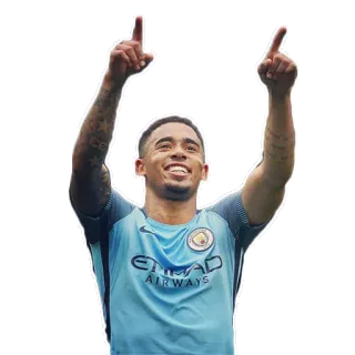 🙌 7d040d7c soccer, football, player, manchester city, sports, celebration whatsapp sticker