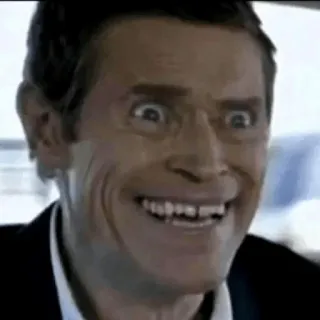 😍 6f37e548 Willem Dafoe, Schauspieler, Meme, Lustig, Gesicht, Ausdruck, Promi telegram sticker