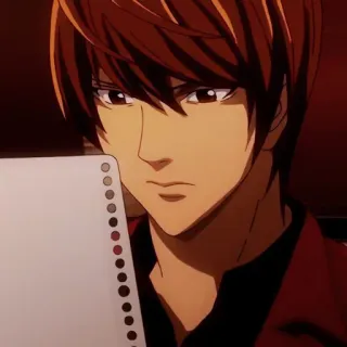 😆 0f29eb96 Light Yagami Death Note Anime, Death Note, Light Yagami, Mangá, Personagem telegram sticker