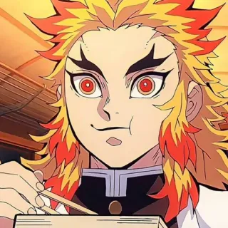 😆 d0af5783 Kyojuro Rengoku Demon Slayer rengoku, demon slayer, anime, mangá, comendo, kyojuro rengoku telegram sticker