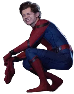 😆 337341b9 Spider-Man ซูเปอร์ฮีโร่, มาร์เวล, สไปเดอร์แมน, คอมมิค, ตัวละคร, ทอม ฮอลแลนด์ telegram sticker