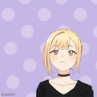 🤔 5940a27e Anime, Desenho animado, Garota, Loira, Bonitinha, Animado telegram sticker