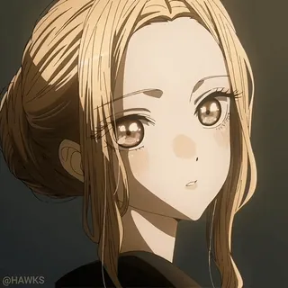 😝 c47f4a06 @HAWKS anime, desenho animado, cabelo loiro, fofa, menina telegram sticker