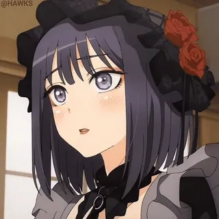 😳 dfa2d461 @HAWKS Anime, Mangá, Desenho animado, Mulher, Bonito, Personagem telegram sticker