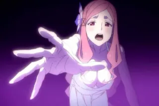 😫 1a61c472 Anime, Weiblich, Rosa Haare, Besorgt, Reichen whatsapp sticker