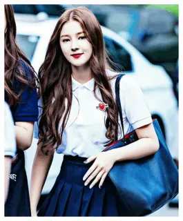 🥀 3c4f289e Nancy เกาหลี, ผู้หญิง, นักเรียน, ชุดนักเรียน, แนนซี่ whatsapp sticker