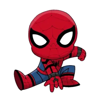 😎 c6606fc3 Spider-Man spider-man, marvel, super-héros, dessin animé, autocollant telegram sticker