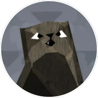 😕 2cb2f213 animal, lontra, geométrico, desenho animado, mamífero telegram sticker