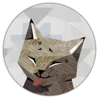 😶 10dbb489 kot, zwierzę, język, naklejka, kreskówka, słodki, grafika cyfrowa telegram sticker