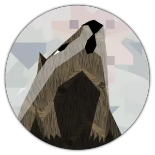 😶 dba951d8 zwierzę, niedźwiedź, naklejka, grafika, sztuka cyfrowa, sztuka poligonowa telegram sticker