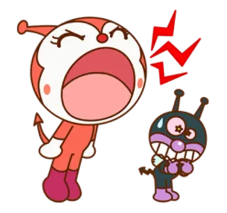 🙀 a11f9c9d anime, dibujos animados, enojo, miedo, diablo, personaje de dibujos animados whatsapp sticker