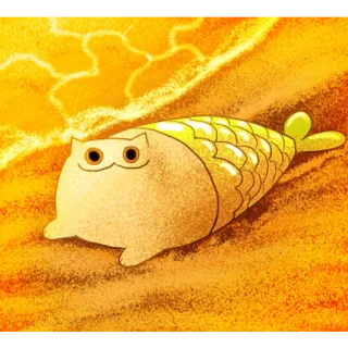 🐱 16520133 gatto, pesce, animale, carino, cartone animato, illustrazione whatsapp sticker