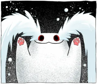 🐱 56119701 creatura, cartone animato, animale, mostro, soffice, carino whatsapp sticker