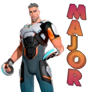 🤖 4e5a2b8b MAJOR kartun, karakter, utama, pria, seni digital whatsapp sticker