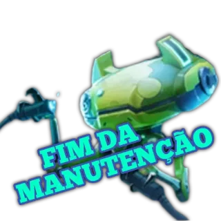 🤖 5df2c1c3 FIM DA MANUTENÇÃO robot, pemeliharaan, akhir, mesin, futuristik, perbaikan whatsapp sticker
