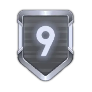 9⃣ bc3bc010 9 nomor, sembilan, lencana, perak whatsapp sticker