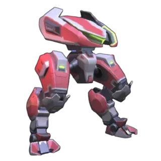 🤖 ed4b209d Mech, Robot, Mesin, Perang, Pertarungan, Merah, Abu-abu whatsapp sticker