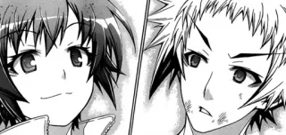 ☺️ 6fe2de25 Manga, Anime, Nhân vật, Đen trắng telegram sticker