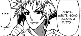 👍 b4a682dc CERTAMENTE, SONO PRONTO A TUTTO... Anime, Manga, Tiếng Ý, Hộp thoại, Truyện tranh telegram sticker