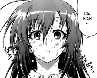 😢 d64a0b14 ZEN-KICHI Anime, Manga, Khóc, Cảm xúc, Nhân vật telegram sticker