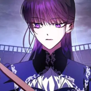 🔮 f8978ccc 动漫女孩, 紫色头发, 幻想, 女人, 角色 telegram sticker