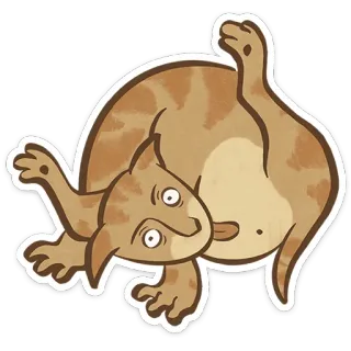 😺 2536cf92 kucing, hewan, lucu, lidah, humor, stiker, ceria telegram sticker