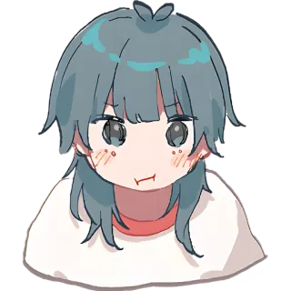 😤 3760b638 anime meisje, schattig, sticker, cartoon, manga, digitale kunst telegram sticker