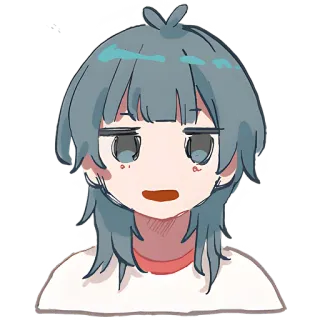 😅 2f7dfe11 Anime, Desenho animado, Personagem, Retrato, Ilustração telegram sticker