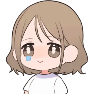 🥺 238d096f cô gái anime, khóc, dễ thương, chibi, hoạt hình, buồn, cảm xúc telegram sticker