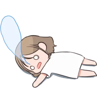 😵‍💫 a27ec718 Hoạt hình, Anime, Chibi, Rơi, Bất ngờ, Sốc telegram sticker