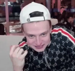 🌟 bbf29f9b คน, นิ้วกลาง, ท่าทางหยาบคาย, หมวก, เสื้อแจ็คเก็ต telegram sticker