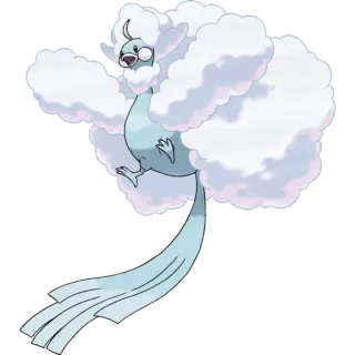 🐉 4d7b011d Altaria Pokémon Altaria, Pokémon, cloud, flying, bird, cute telegram sticker