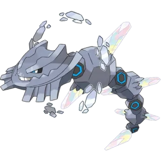 💎 74285b7e Steelix Pokemon pokemon, steel, rock, animal, game, cartoon, monster telegram sticker