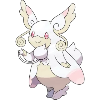 💎 b82418ee Audino Pokemon pokemon, audino, cute, white, pink, fictional creature telegram sticker