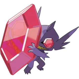 💎 d3d6ef85 Sableye Pokémon pokemon, sableye, cartoon, game, monster, ghost, dark telegram sticker