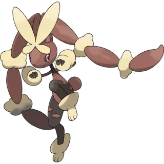 🐇 d7a2a73c Lopunny Pokemon pokemon, lopunny, rabbit, fighting, cartoon telegram sticker