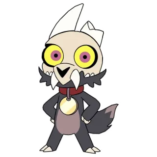 😁 04f35430 King The Owl House Король, The Owl House, мультфильм, персонаж, собака, демон telegram sticker