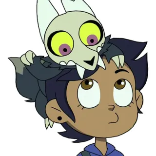 😳 3d43ac99 Luz Noceda The Owl House Мультфильм, Анимация, Фэнтези, Ведьма, Персонаж, Милый, Дом совы telegram sticker