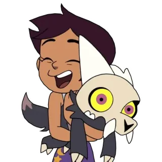 😘 5cae4483 Luz Noceda The Owl House мультфильм, анимация, персонаж, фанарт, Дом совы telegram sticker